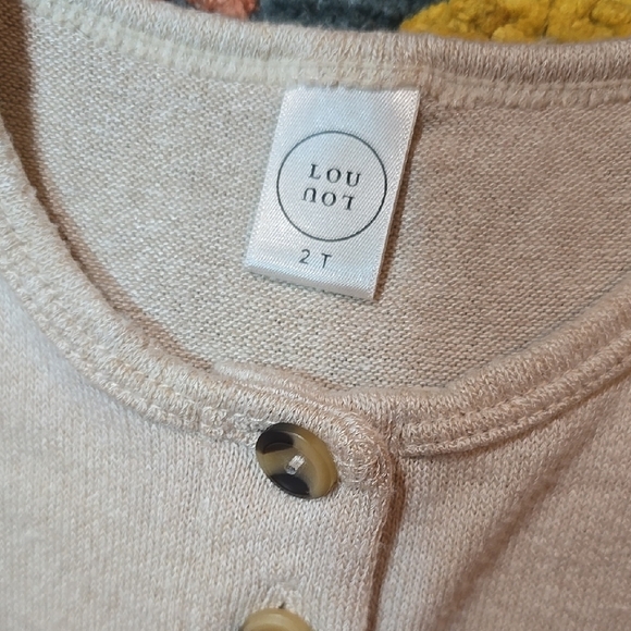 LOU LOU& Company Beige Sweater Romper 2t - Picture 4 of 4